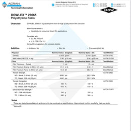 DOW 20665 (LLDPE Film)
