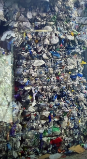 PET and HDPE Mixed in bales