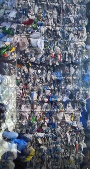 PET and HDPE Mixed in bales