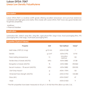 LLDPE LUBAN DFDA 7047