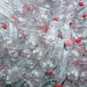 PET BOTTLES with PVC label (approx. 100% CLEAR ) BALES