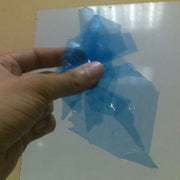 PET blue sheet without layer regrinds