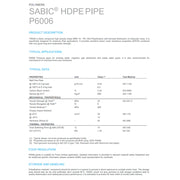 Sabic P6006 - HDPE 100
