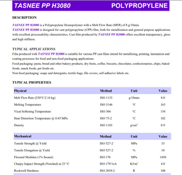 H3080 PP Cast Film Grade