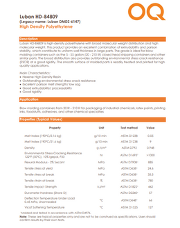 HD-B4809 HDPE Blow Molding