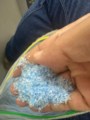 Pet Flakes Blue Color