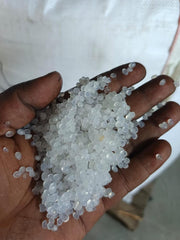 Pe plant sweepings, could have some moisture, small chunks/powder