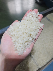 Secondary PP granules made from powder