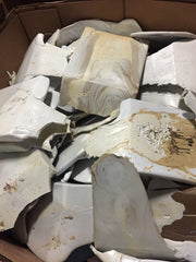 PET Lump Mostly Natural, small% of mix color