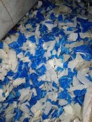 HDPE Drum Regrind Blue and White