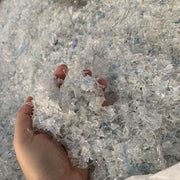 rPET Hot Washed Flakes Clear Blue